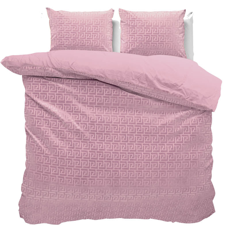 Sleeptime dekbedovertrek embossed velvet fashion roze