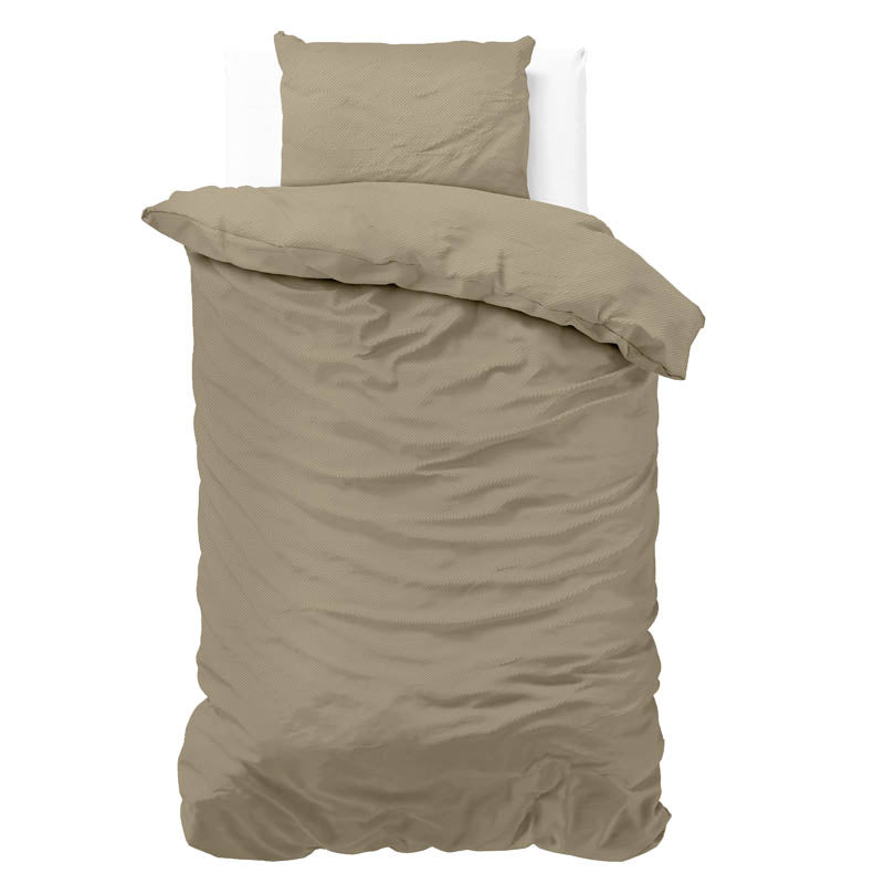 Dekbedovertrek Satin Point Taupe