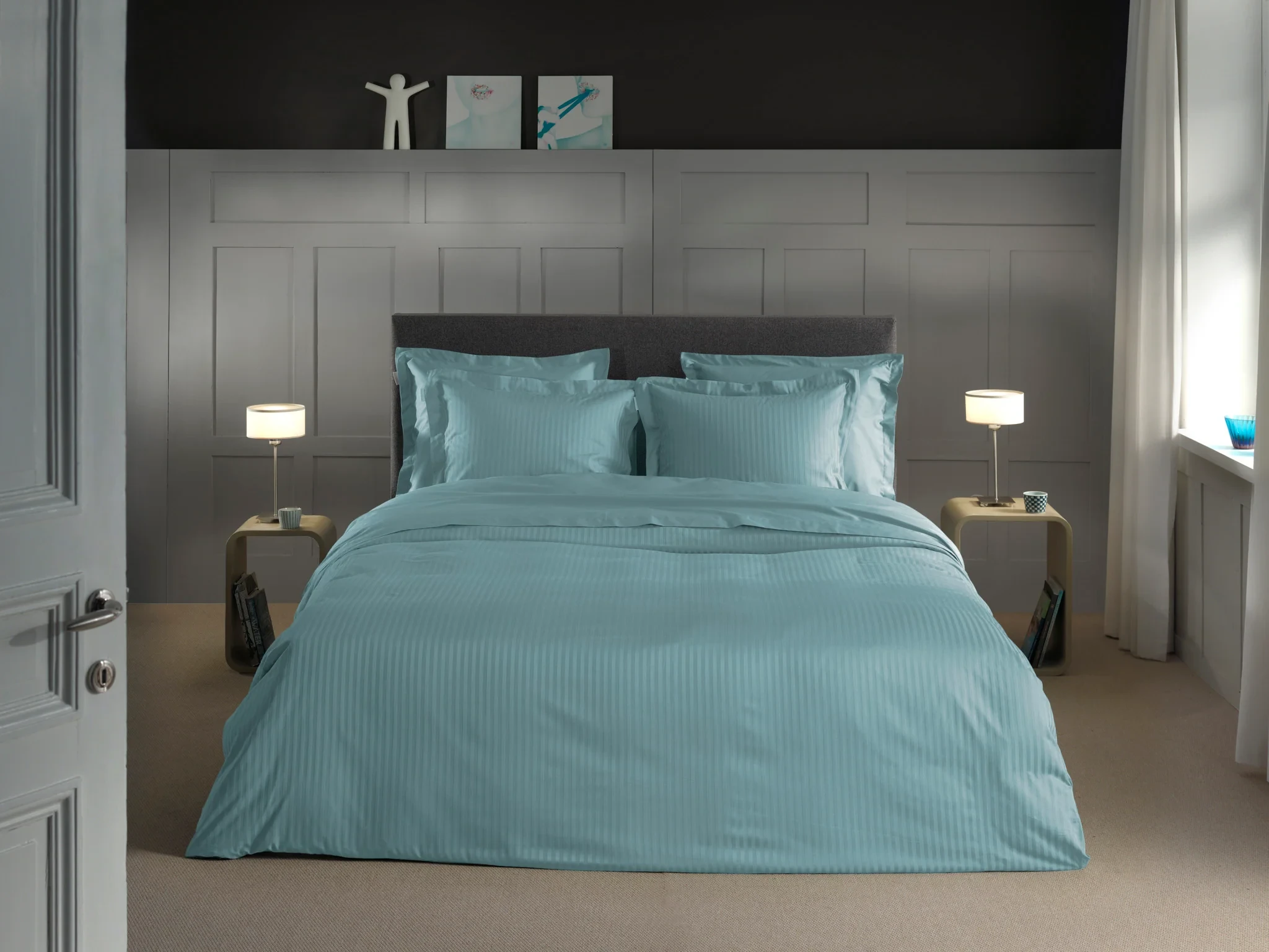 Dekbedovertrek Banda Sphere Blue - 100% Katoen-Satijn