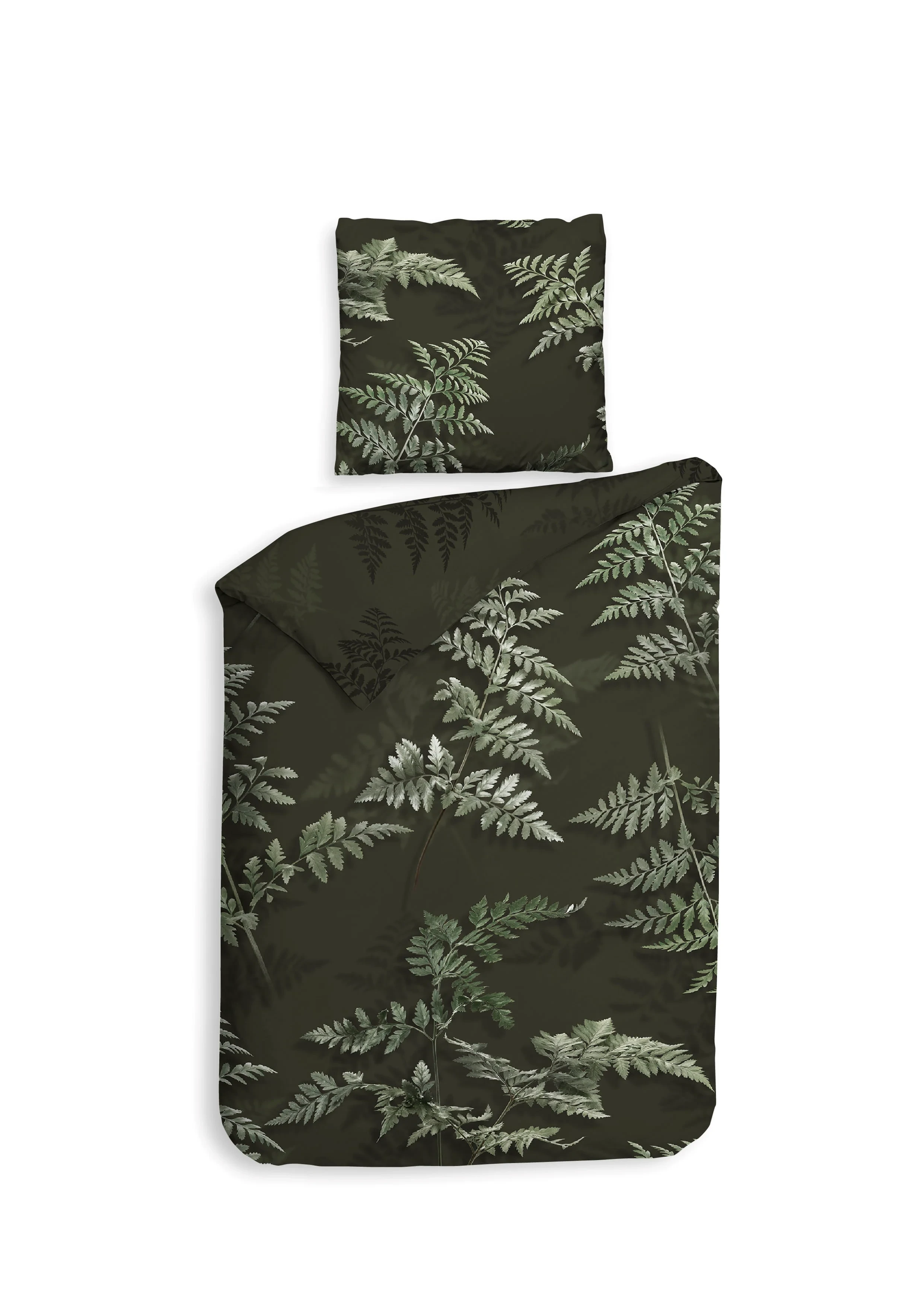  Dekbedovertrek Rua Forest Green - 100% Katoen-Satijn