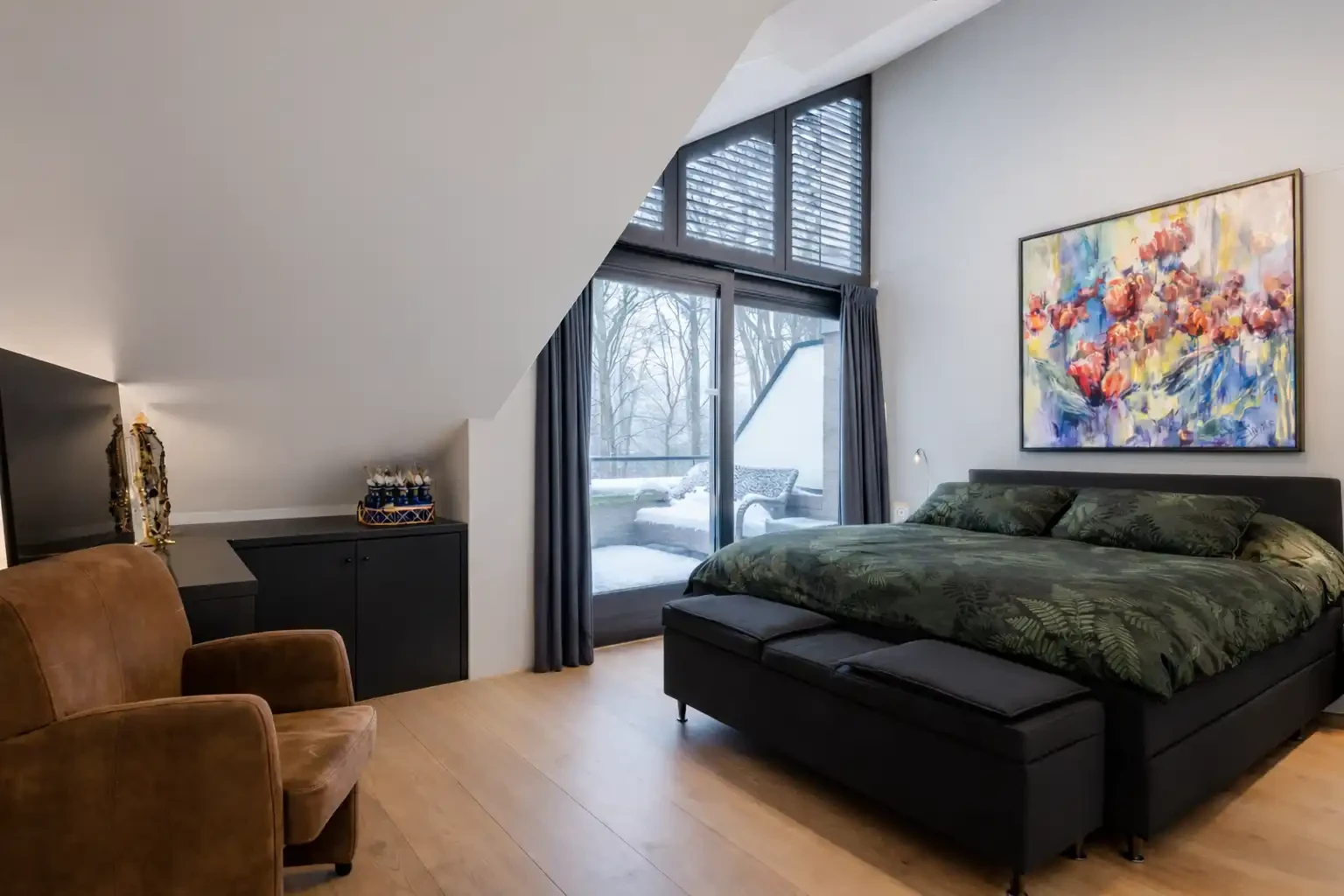  Dekbedovertrek Rua Forest Green - 100% Katoen-Satijn