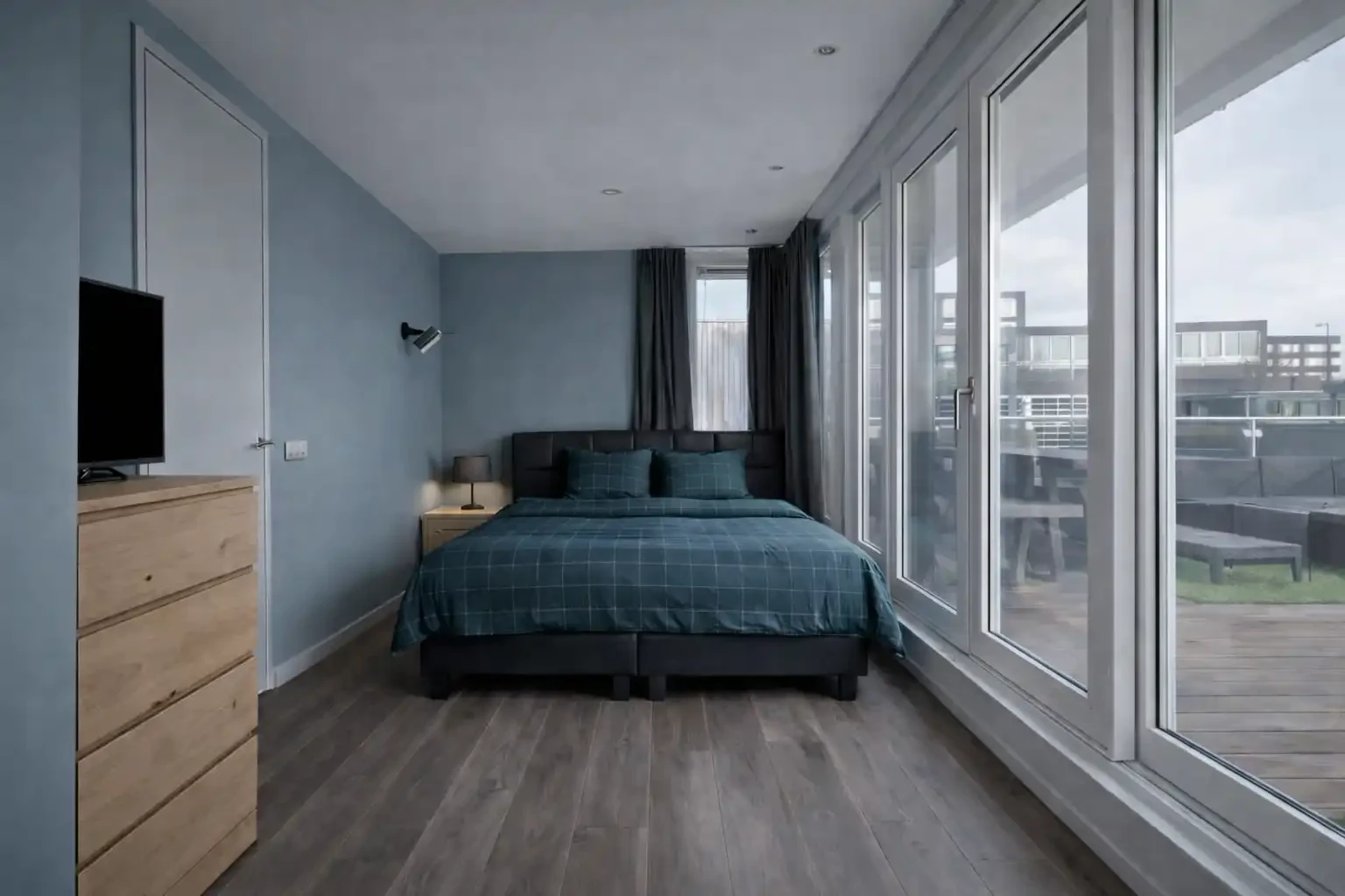 Dekbedovertrek Diamante Maritime Blue - 100% Katoen-Satijn