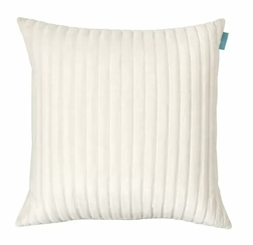 Fluwelen sierkussen met streeppatroon